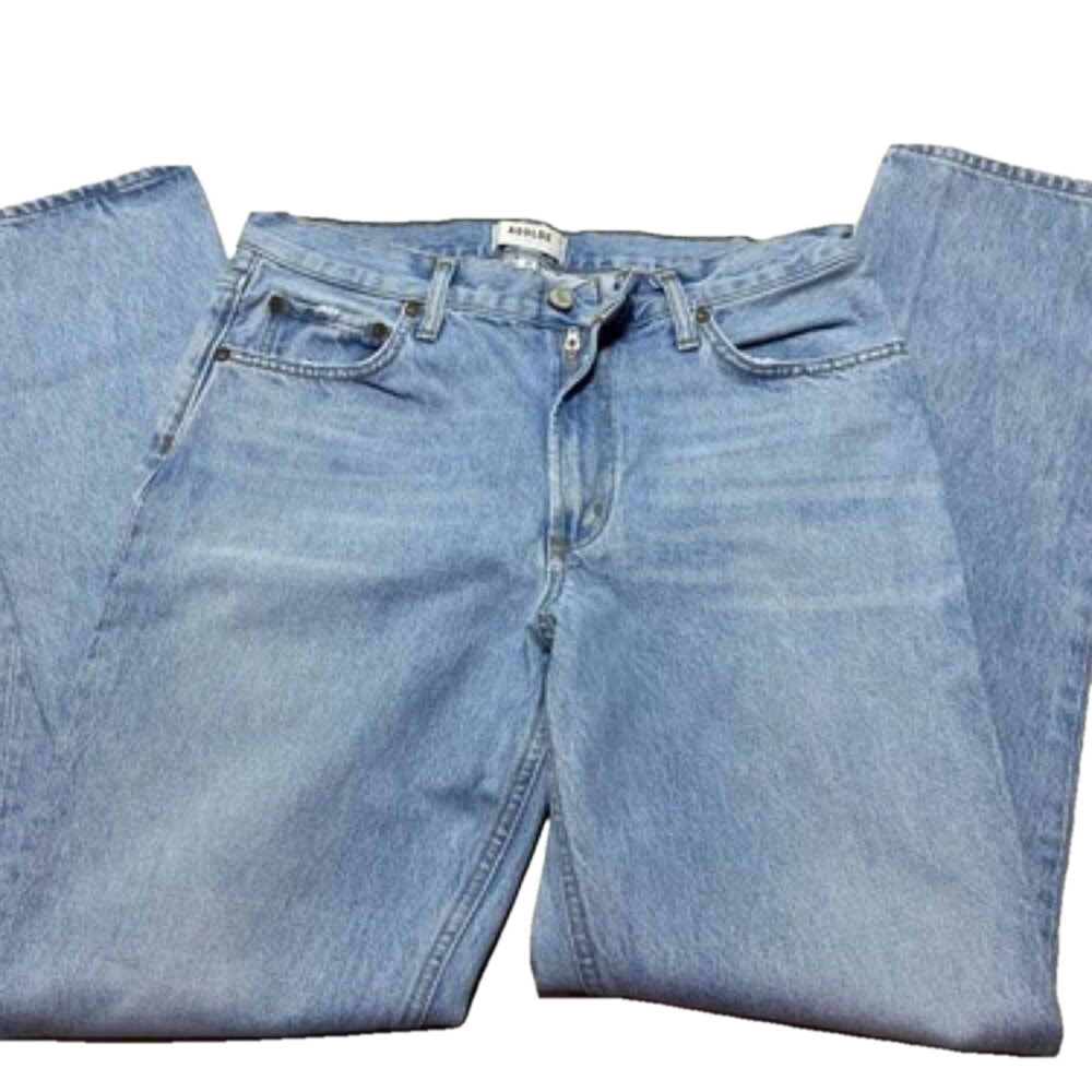 NEW AGOLDE  Los Angeles Womens Switch Blue Size 28 Revolve Loose Skinny Jeans
